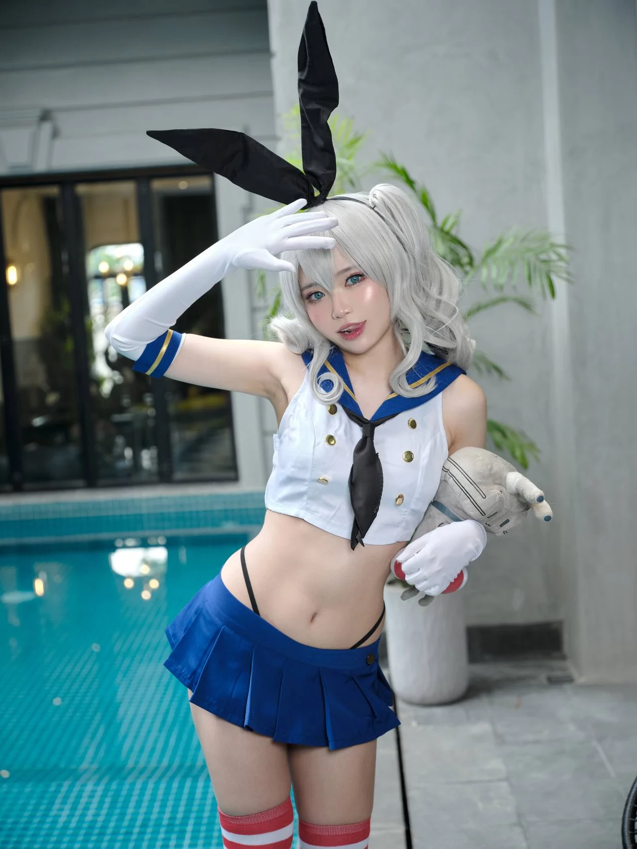 Bộ ảnh của coser ZinieQ cosplay nhân vật Kashima - Kancolle quyến rũ