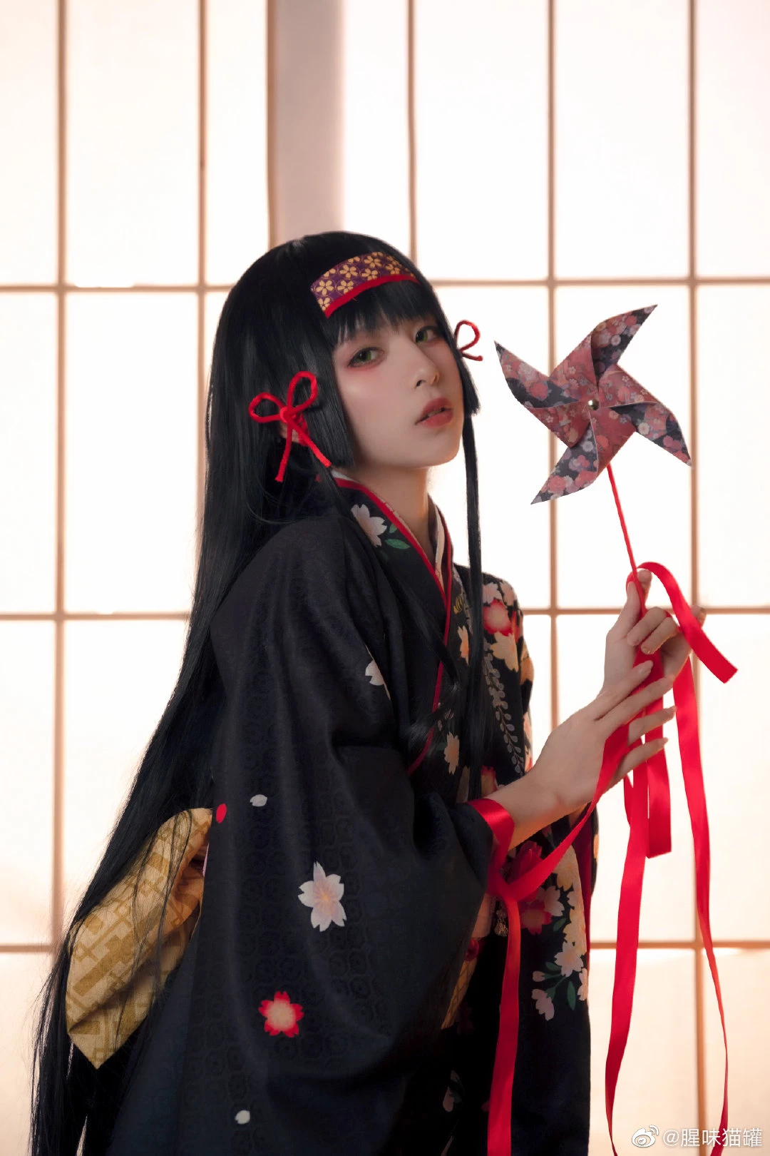 Cosplay Enma Ai (Jigoku Shoujo) phiên bản dịu dàng, thanh thoát 